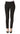 Women's Pants Black Leather Side Detail Quality Stretch Fabric Made in Canada - Yvonne Marie - Yvonne Marie