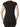 Women's Top Black Flattering Fit with Twist Front Quality Stretch Fabric Made in Canada - Yvonne Marie - Yvonne Marie