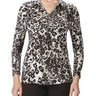 Women's Blouse Animal Print Soft Stretch Fabric - Made in Canada -Exclusive Yvonne Marie - Yvonne Marie - Yvonne Marie