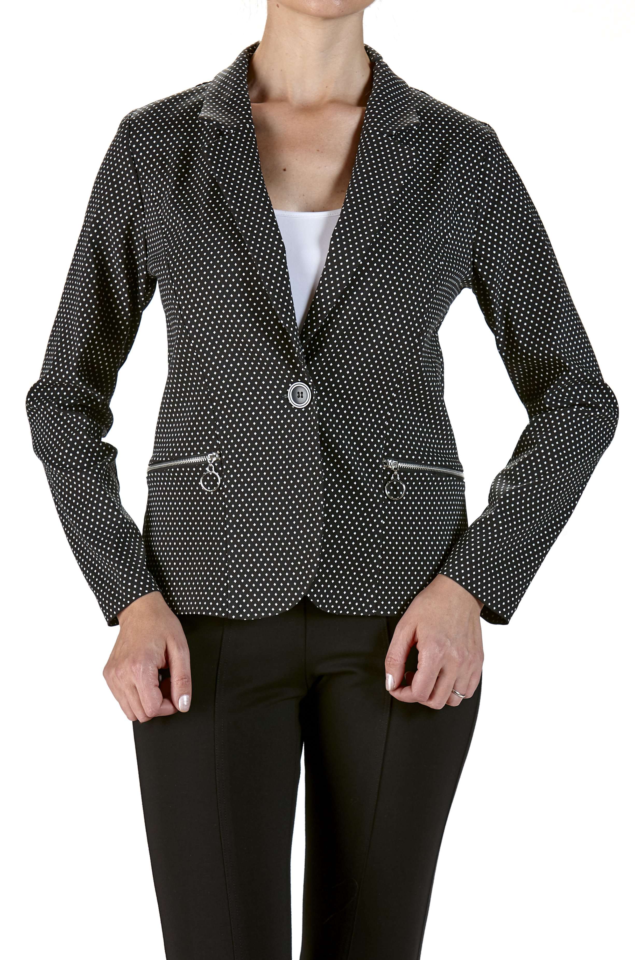 Women's Jacket On Sale 50% Off Black Quality Blazer Made in Canada - Yvonne Marie - Yvonne Marie