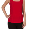 Women's Camisole Red Square Neckline Quality stretch Fabric Made in Canada - Yvonne Marie - Yvonne Marie