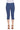 Women's Denim Blue Stretch Capri Quality Fabric - Made in Canada - Yvonne Marie - Yvonne Marie