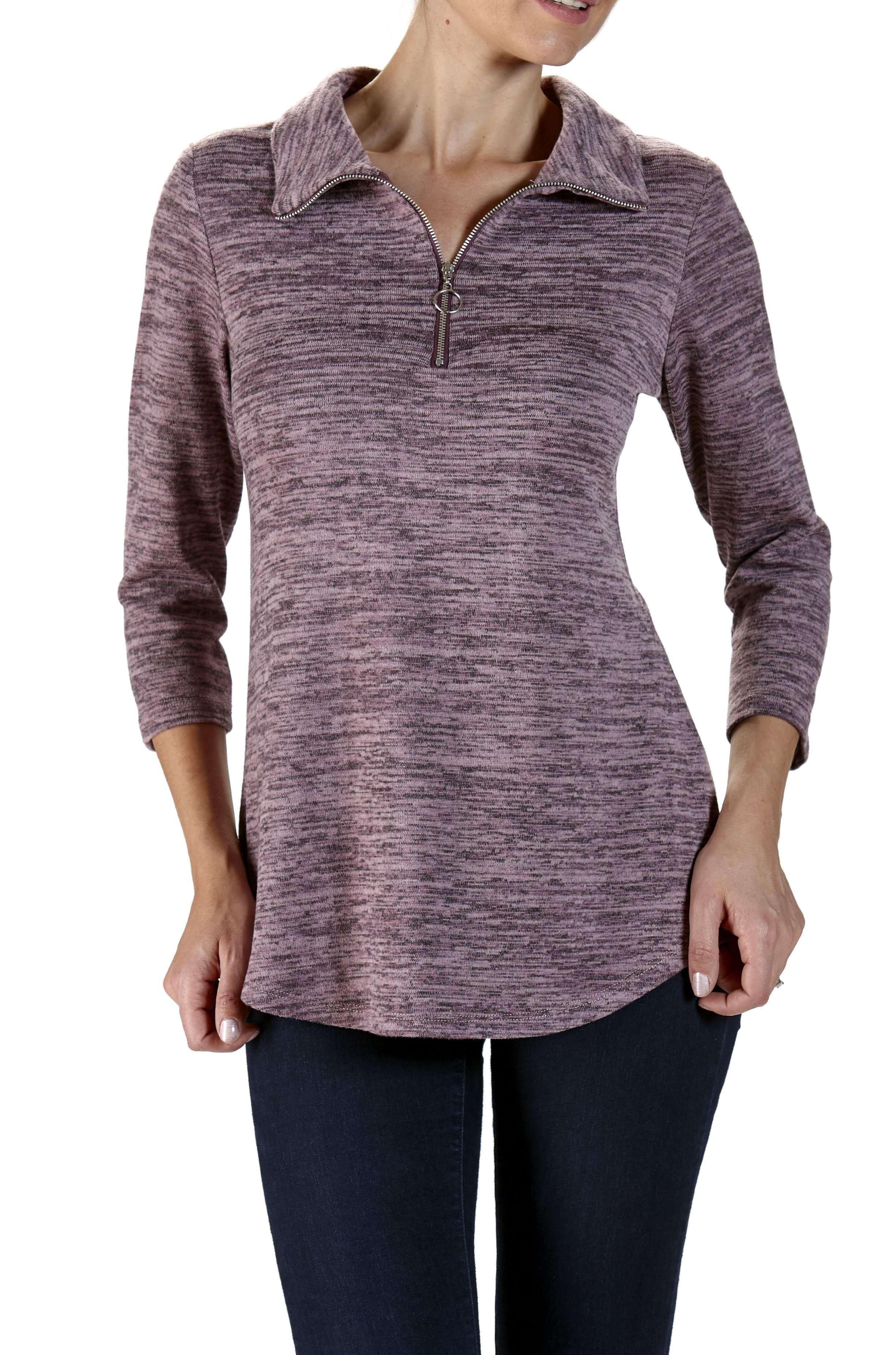 Women's Sweaters On Sale Rose Soft Cozy Stretch Knit Fabric Made in Canada - Yvonne Marie - Yvonne Marie