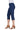 Women's Denim Dark Blue Stretch Capri - Yvonne Marie - Yvonne Marie