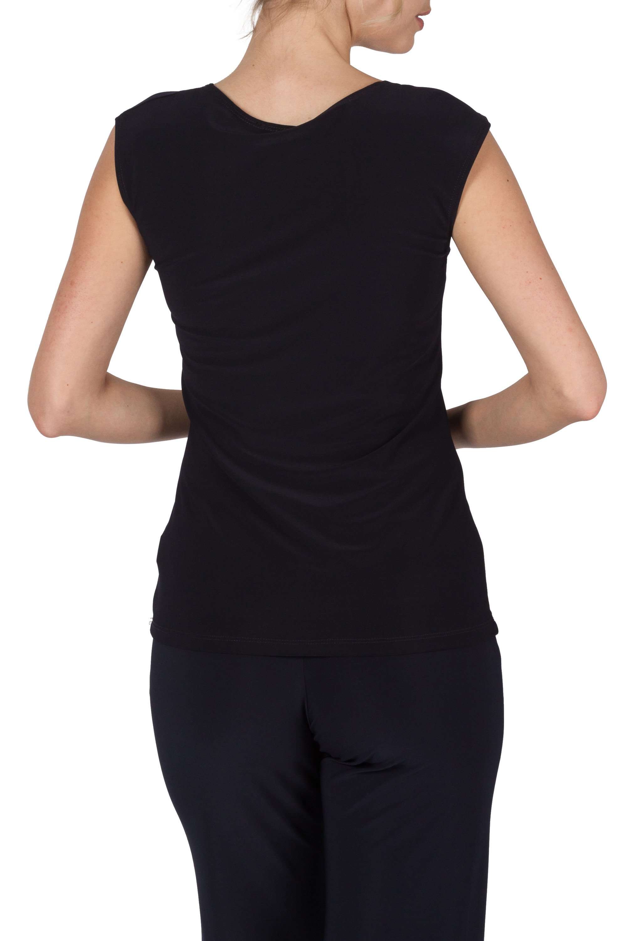 Women's Camisole Navy Square Neck Best Selling Design and Fit Made in Canada - Yvonne Marie - Yvonne Marie