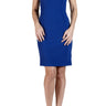 Women's Dress Royal Blue Quality Stretch Knit Flattering Dress Made in Canada Now on Sale - Yvonne Marie - Yvonne Marie
