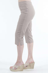 Women's Capris Tan Quality Stretch Fabric &quot;Miracle Fit &quot; Best Seller Made in Canada - Yvonne Marie - Yvonne Marie